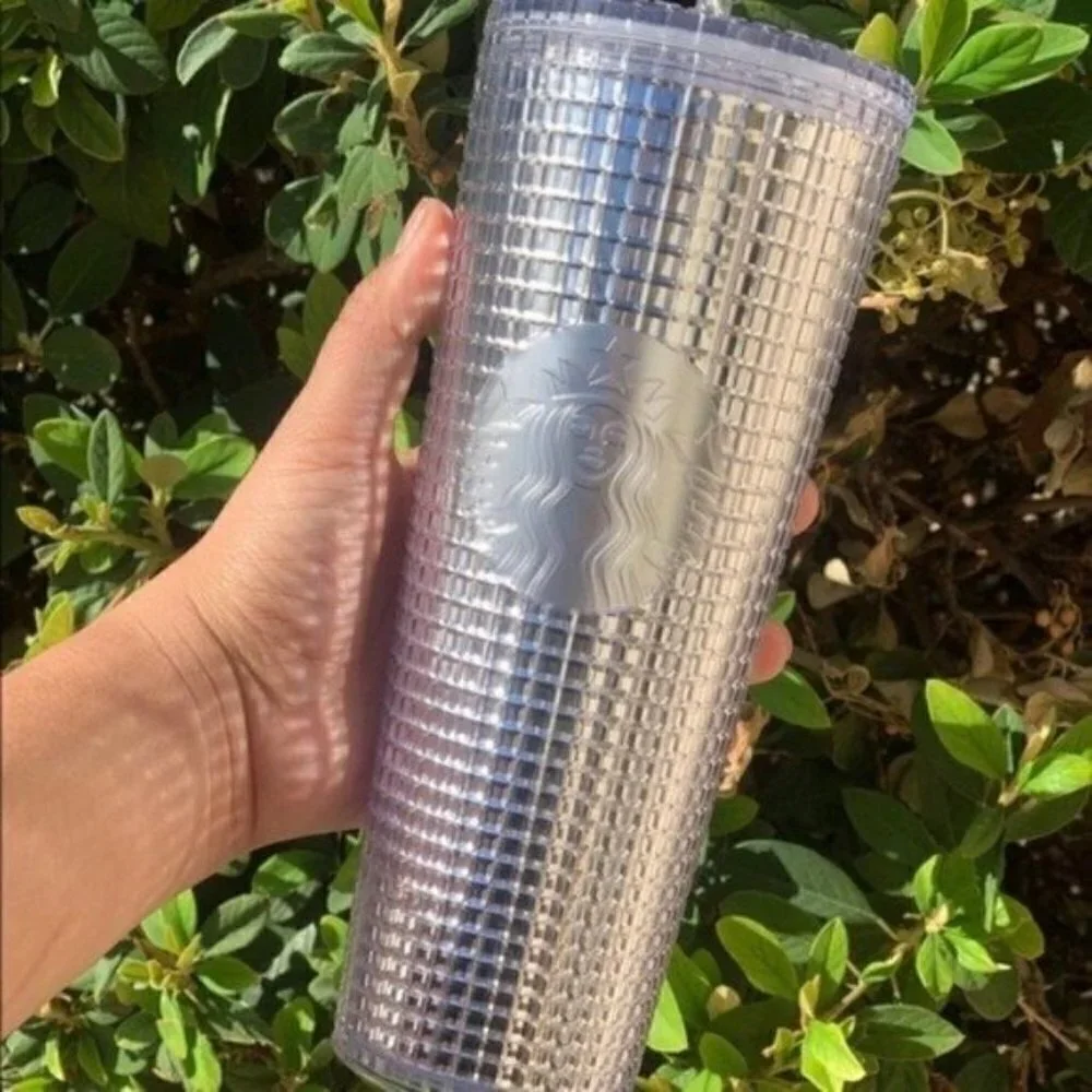 New! Starbucks Silver Holiday Tumbler
